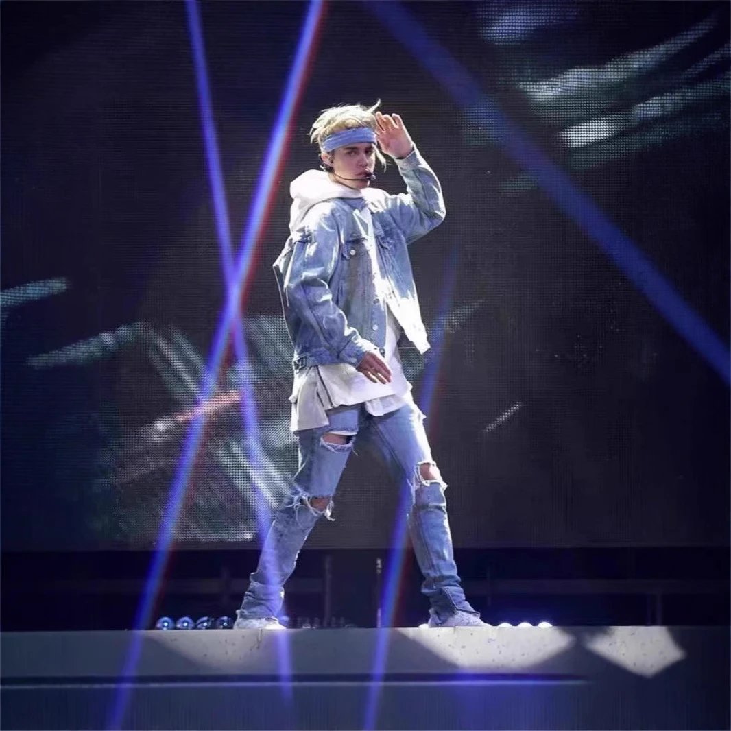 Justin Bieber Light Blue Denim Jacket