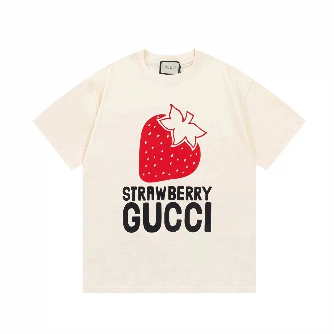 Gucci Cream Strawberry T-Shirt