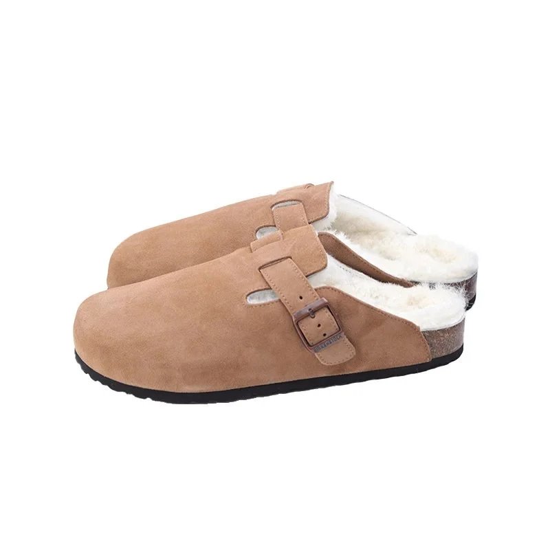 Brown with fleece lining
