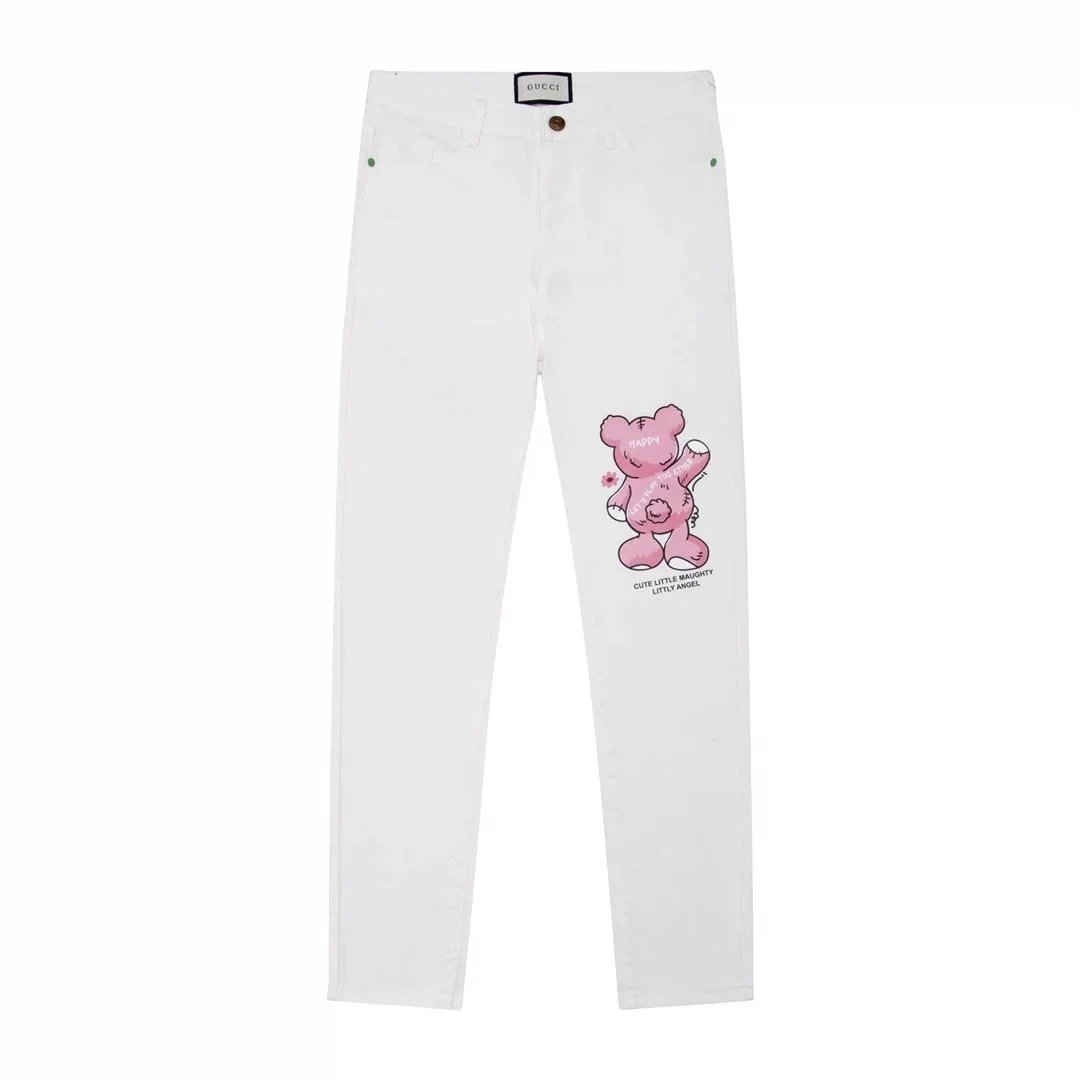 Gucci White Slim Fit Jeans