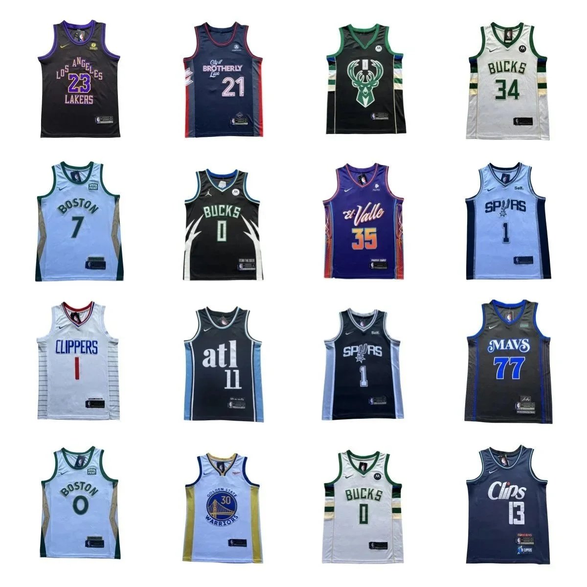 NBA Team Jerseys Collection