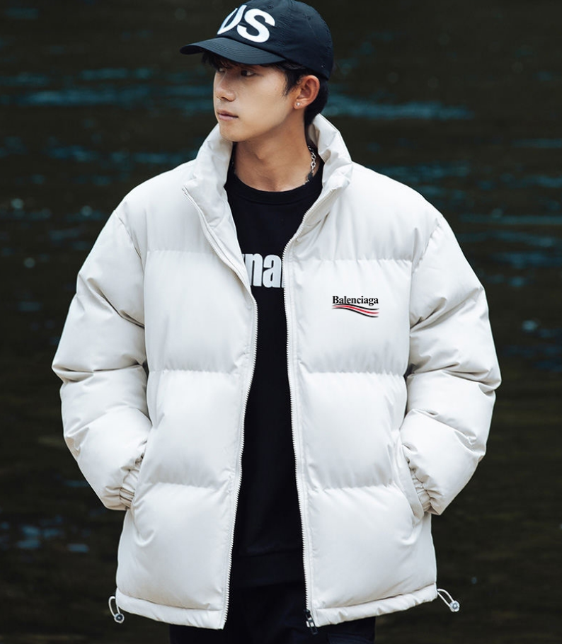 Balenciaga White Puffer Jacket