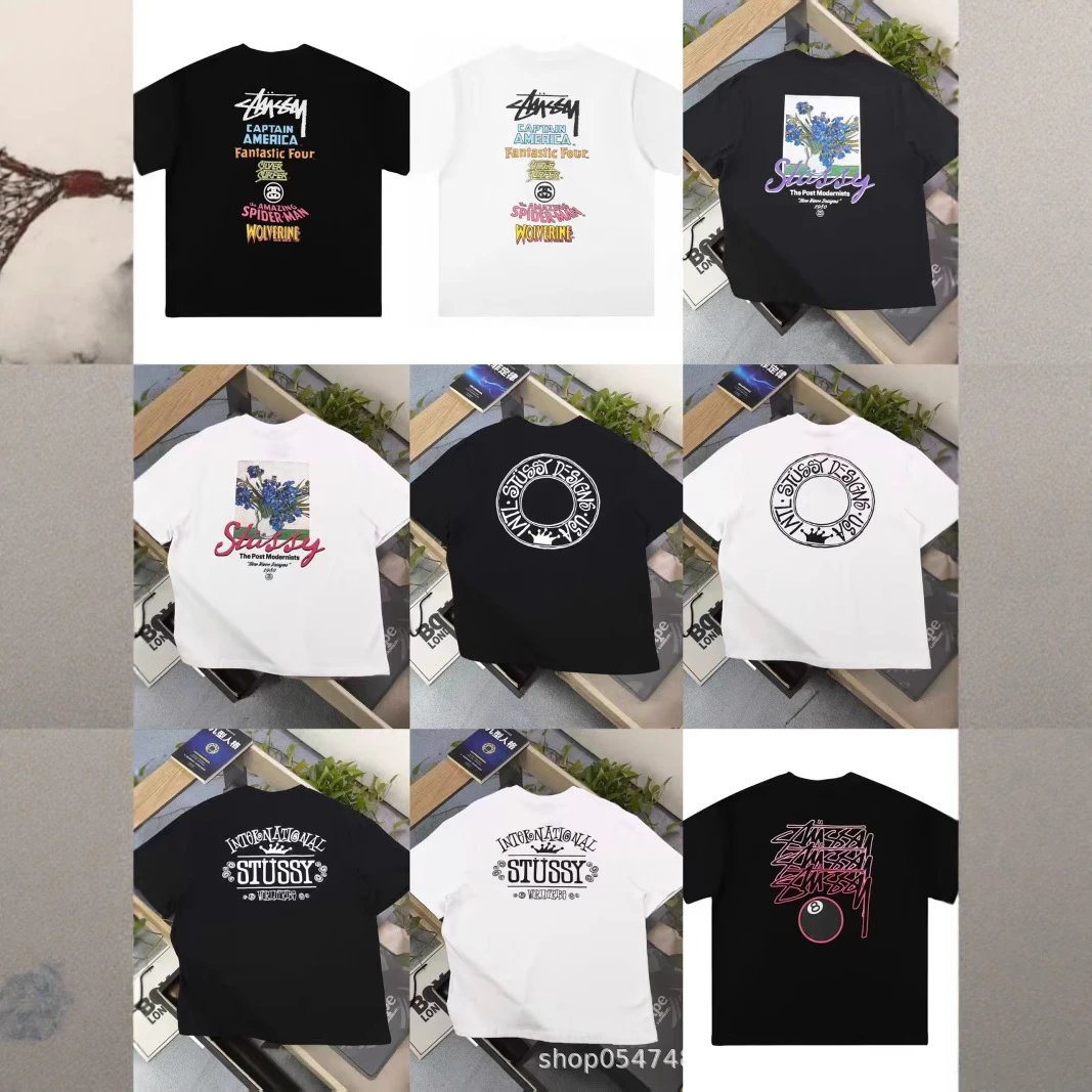 Stussy Black White Graphic T-Shirt Combo Pack