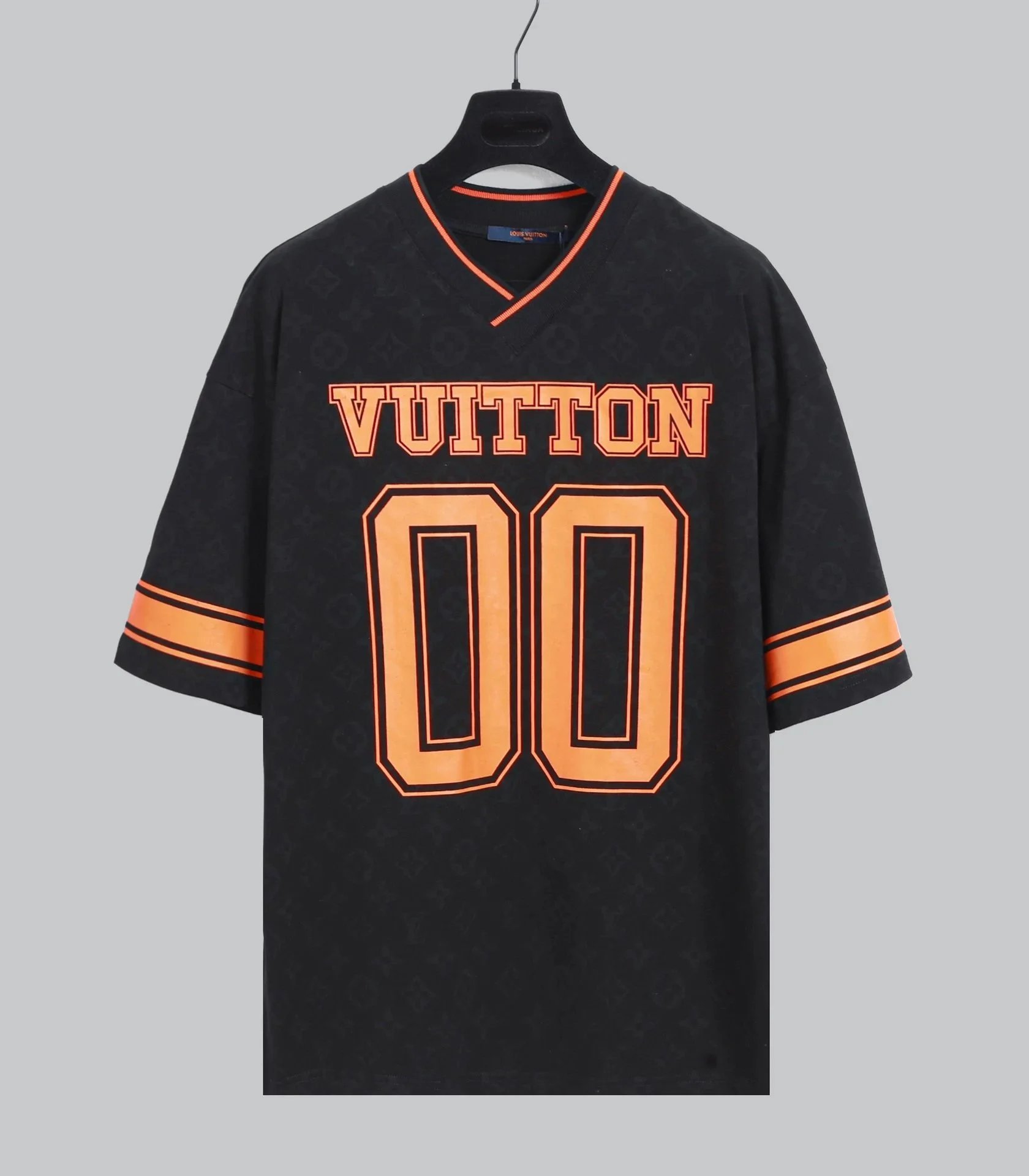 Louis Vuitton Black Orange Jersey T-Shirt