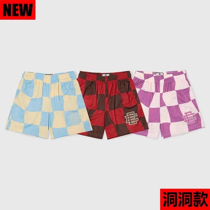 Eterna Checkerboard Mesh Shorts