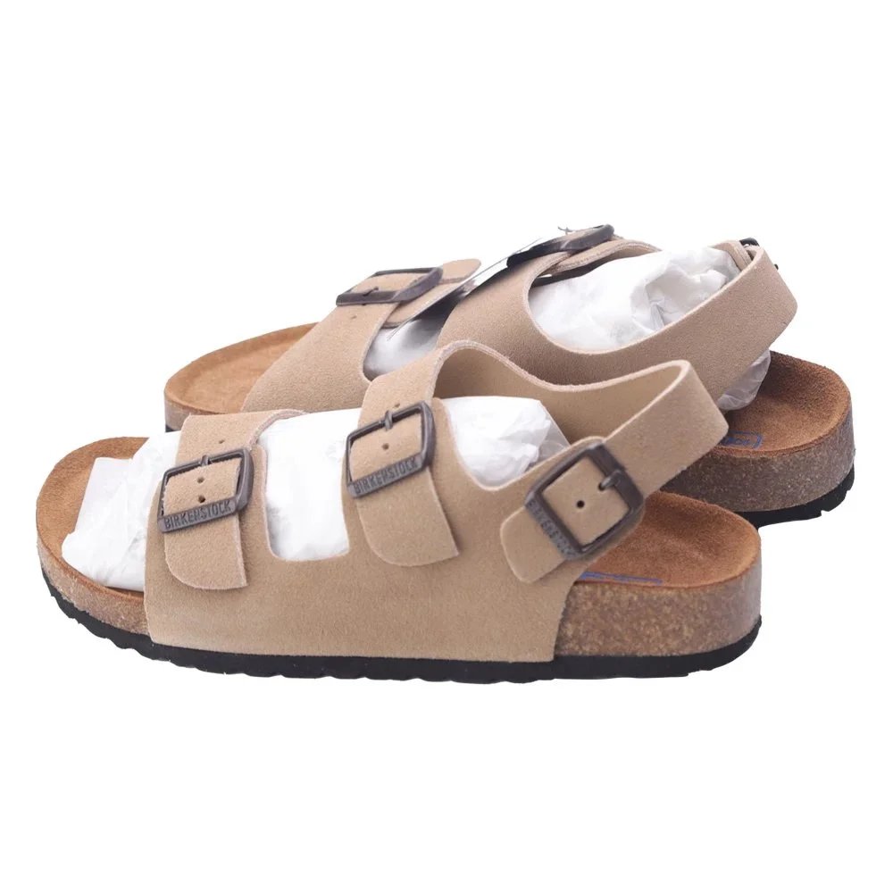 Chestnut suede sandals