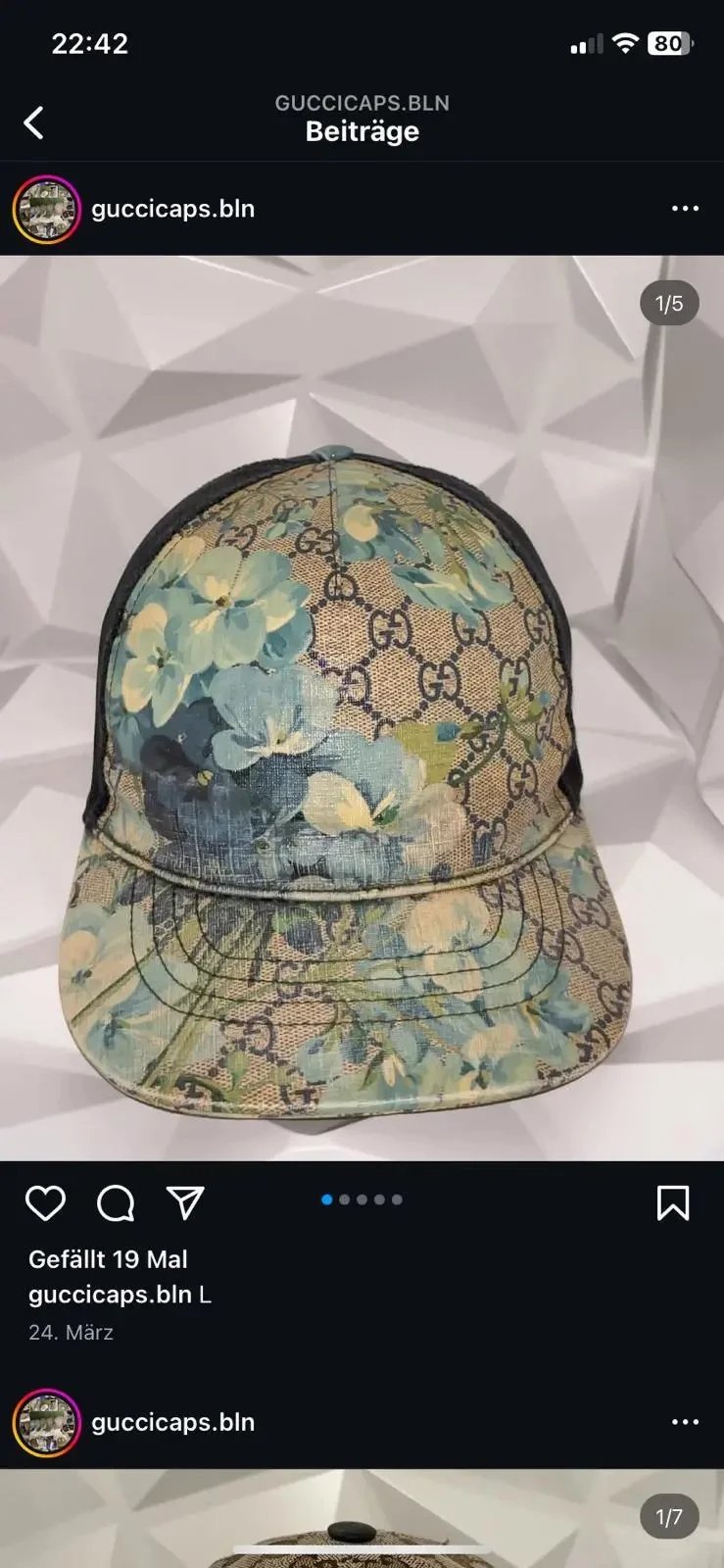 Gucci Floral GG Cap