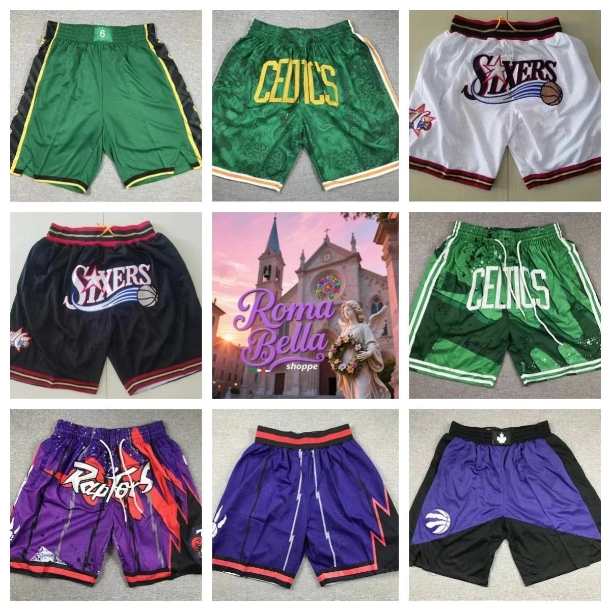 NBA Celtics Green Basketball Shorts