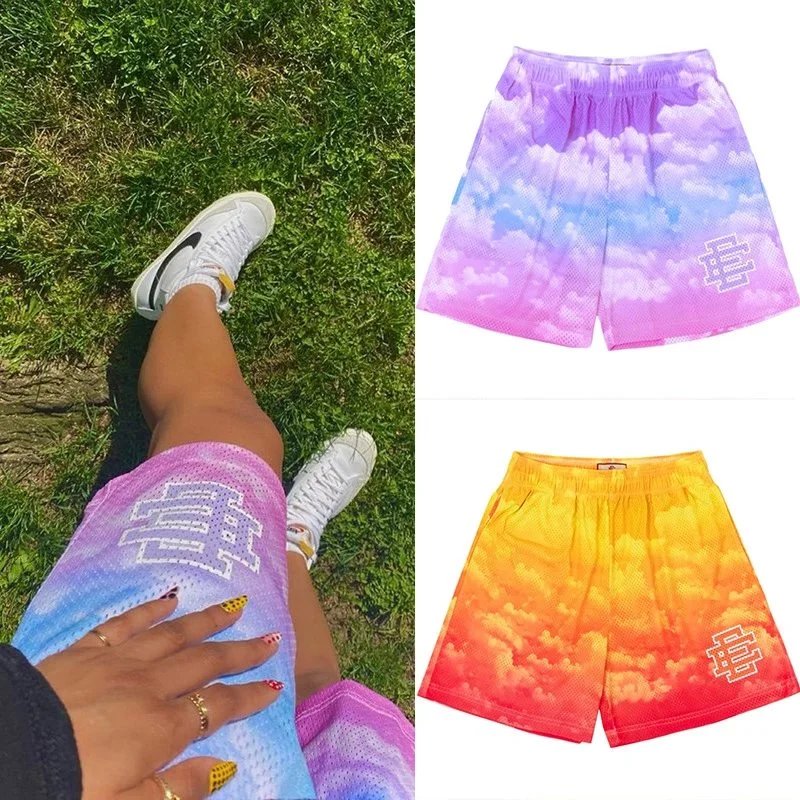 Eternity Cloud Print Mesh Shorts