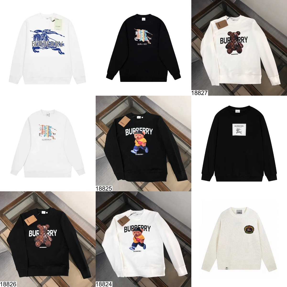 Burberry Black Long Sleeve Sweatshirt