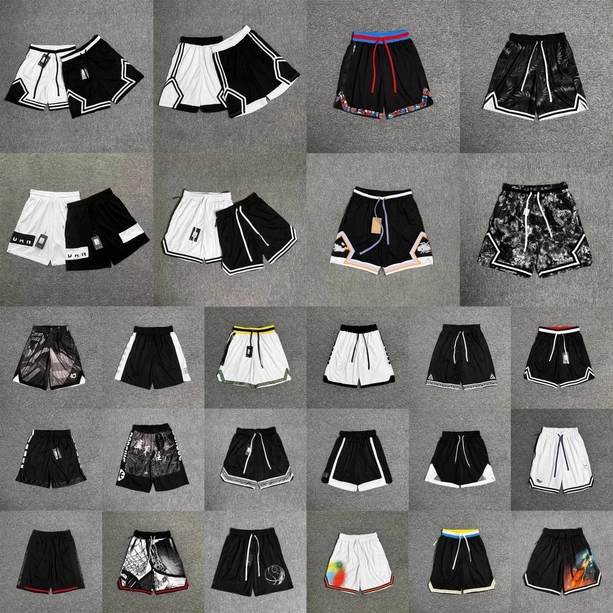 Men's Basketball Shorts in Black and White Variants