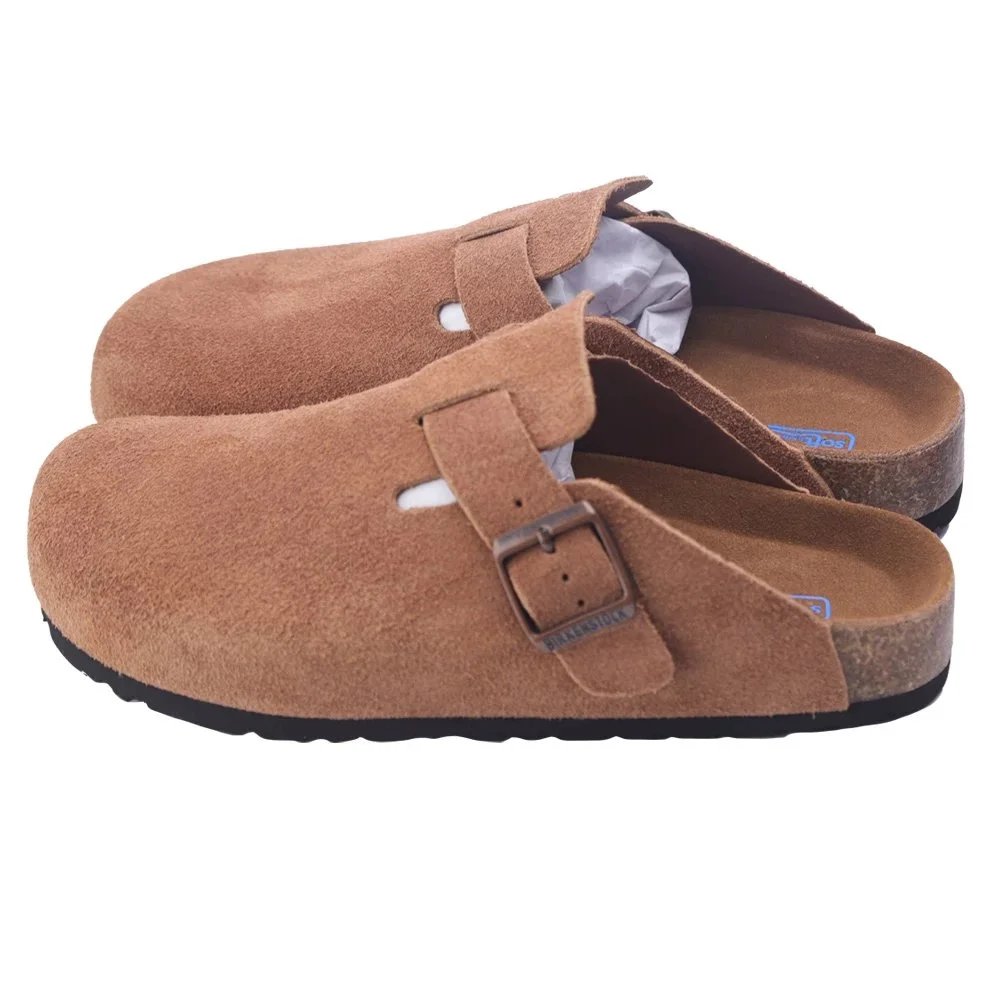 Brown suede