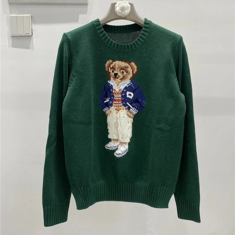 Polo Ralph Lauren Dark Green Bear Knit Sweater