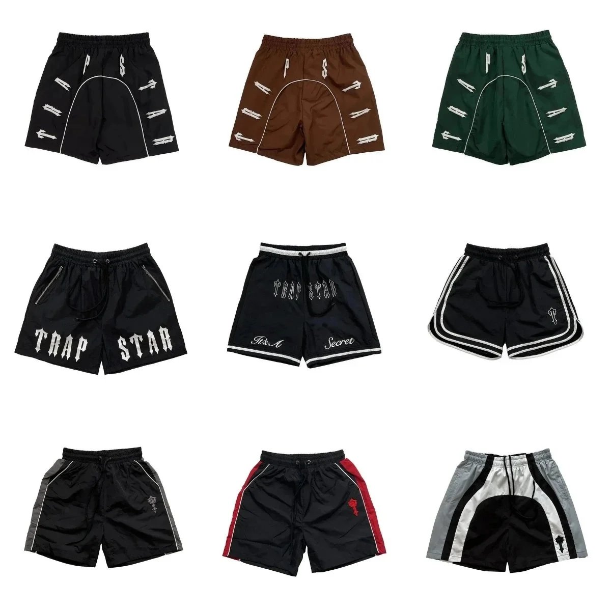 Trap Star Black Basketball Shorts