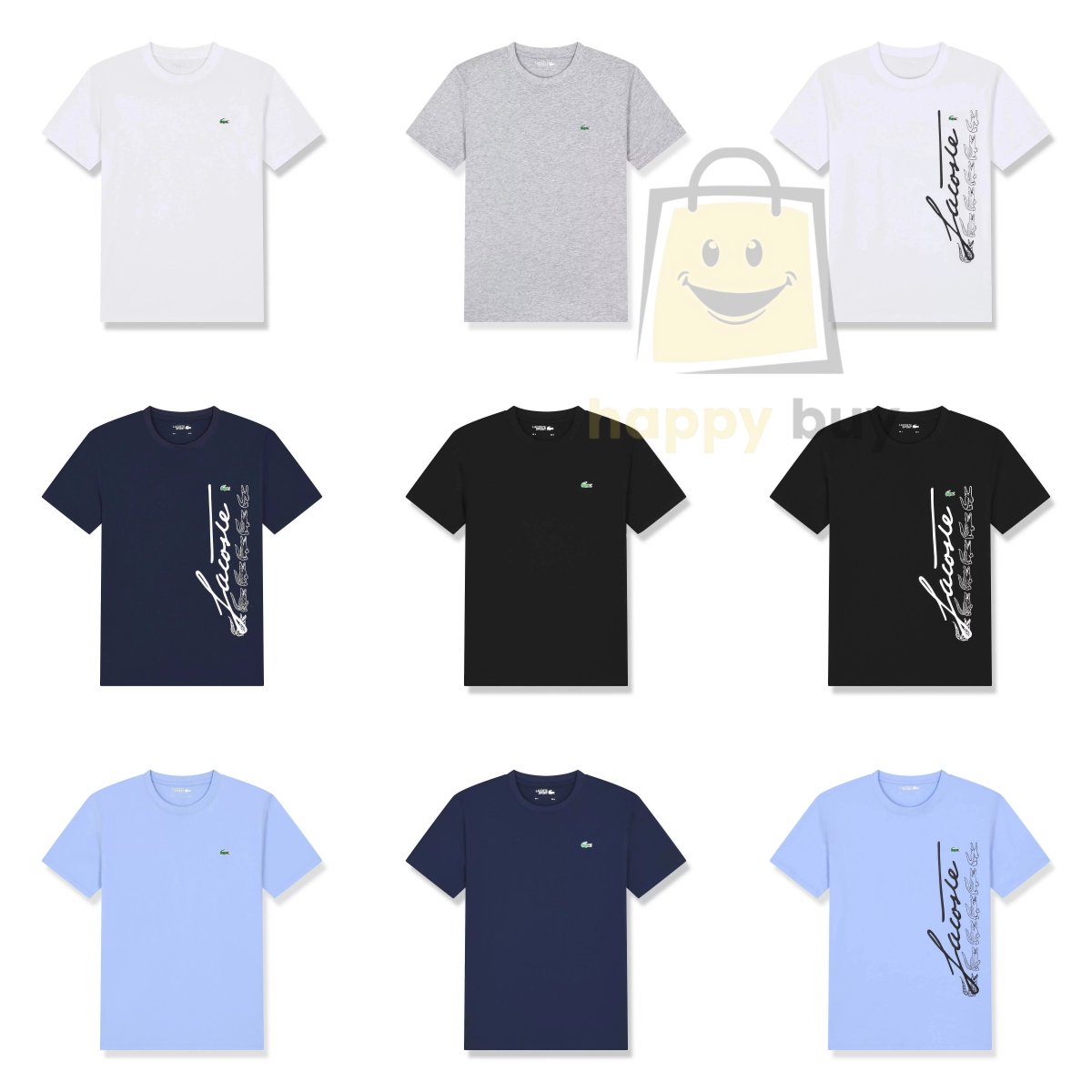Lacoste White Grey Black Blue T-Shirts