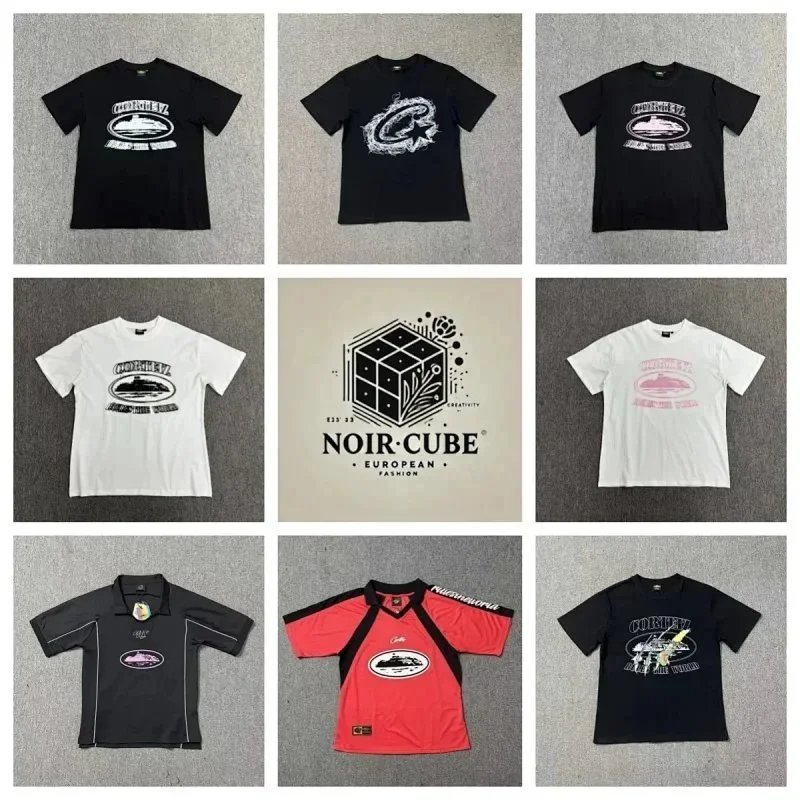 Noir Cube Black and White Graphic T-Shirt Collection