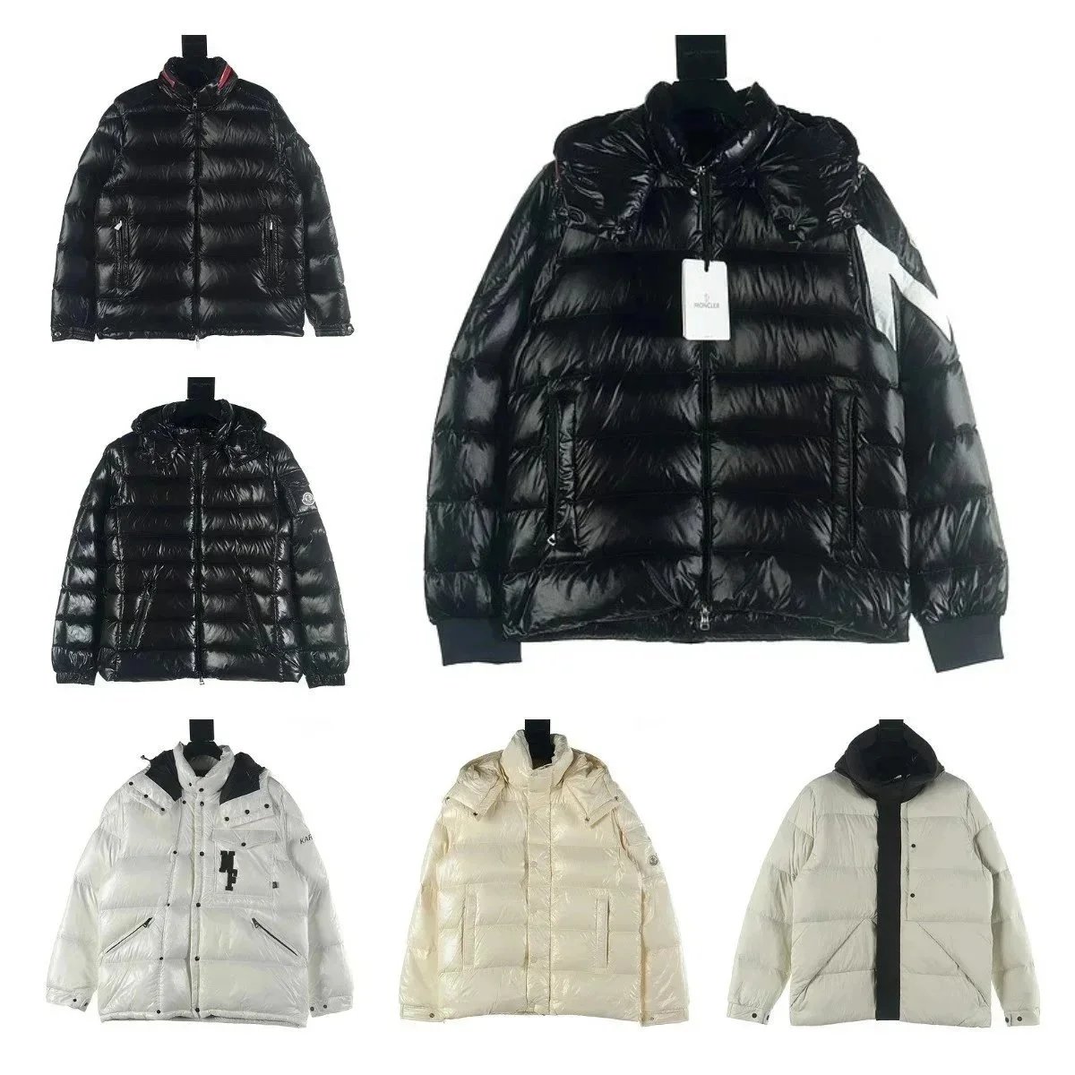 Moncler Black Puffer Jacket with Hood