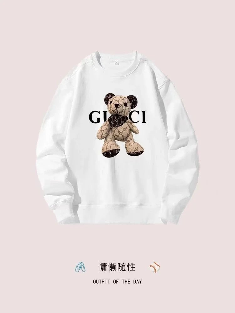 Gucci White Bear Print Sweatshirt