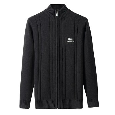 Lacoste Ribbed Zip-Up Knit Sweater [4 styles]