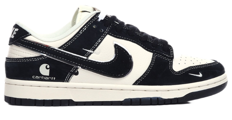Nike x A Bathing Ape Air Jordan 1 Low 'Bapesta' Navy Beige Sneakers - 13