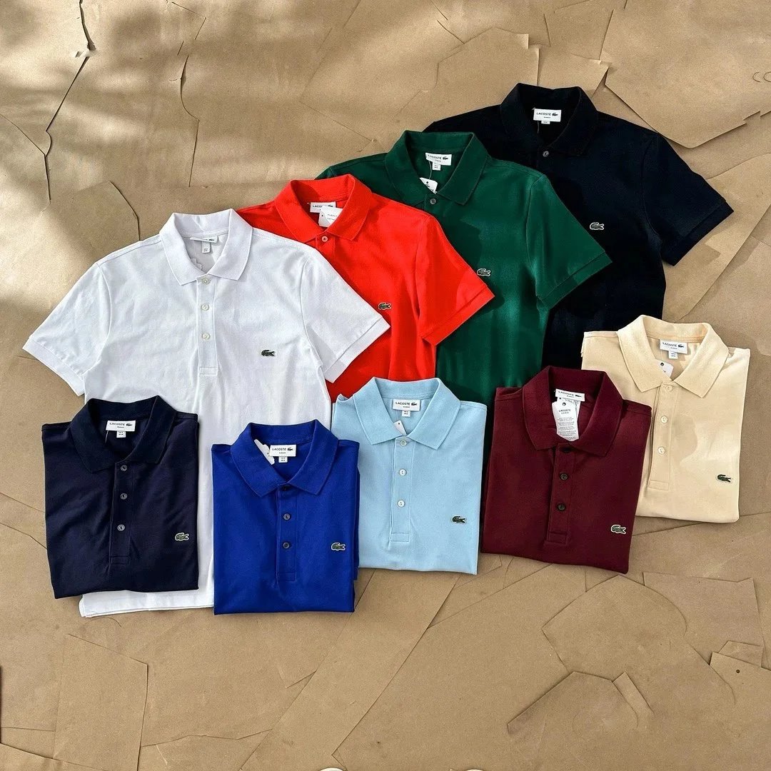 Lacoste Men's Short Sleeve Polo Shirts in Various Colors