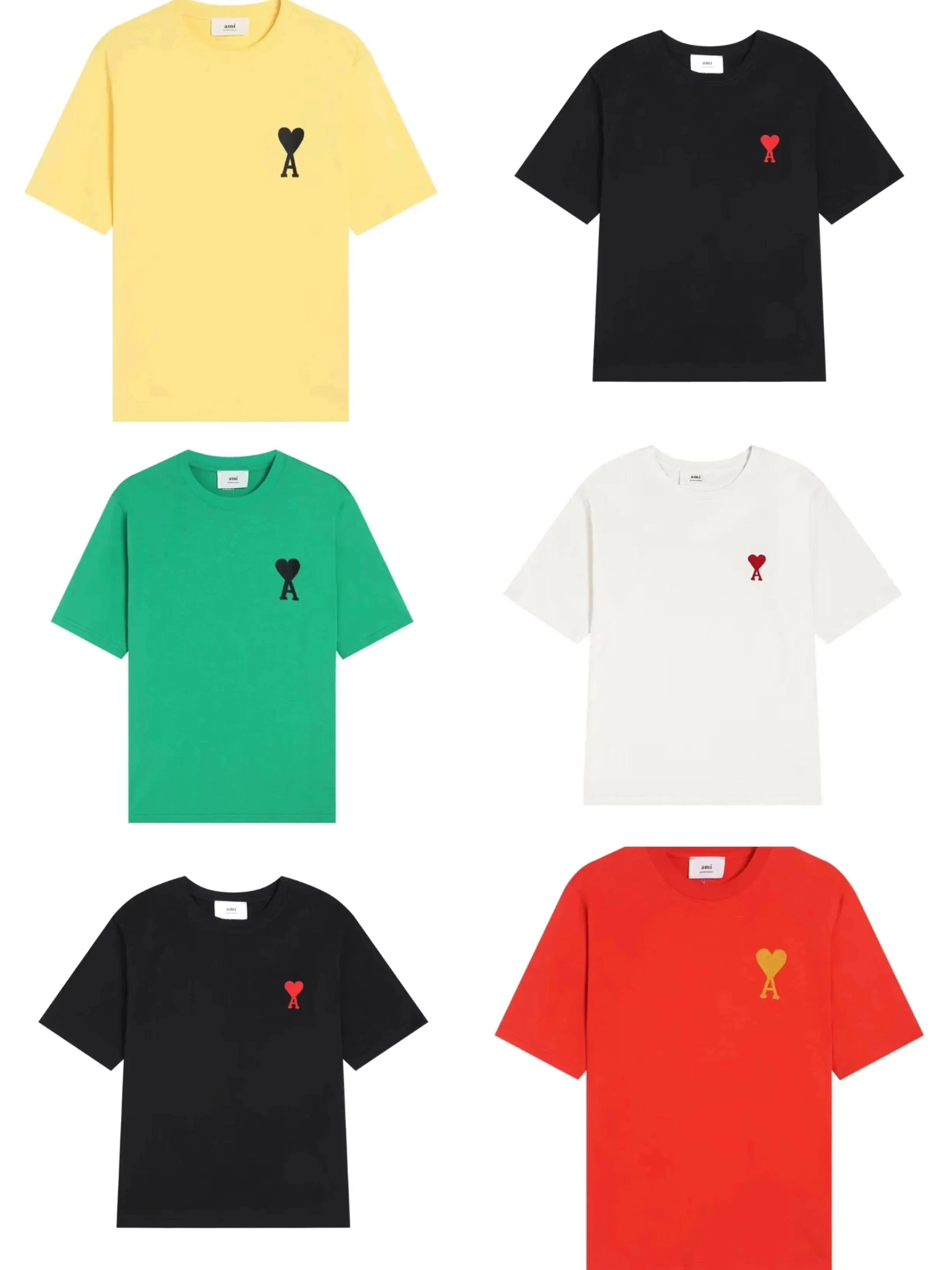 Ami Paris Colorblock T-Shirt Set