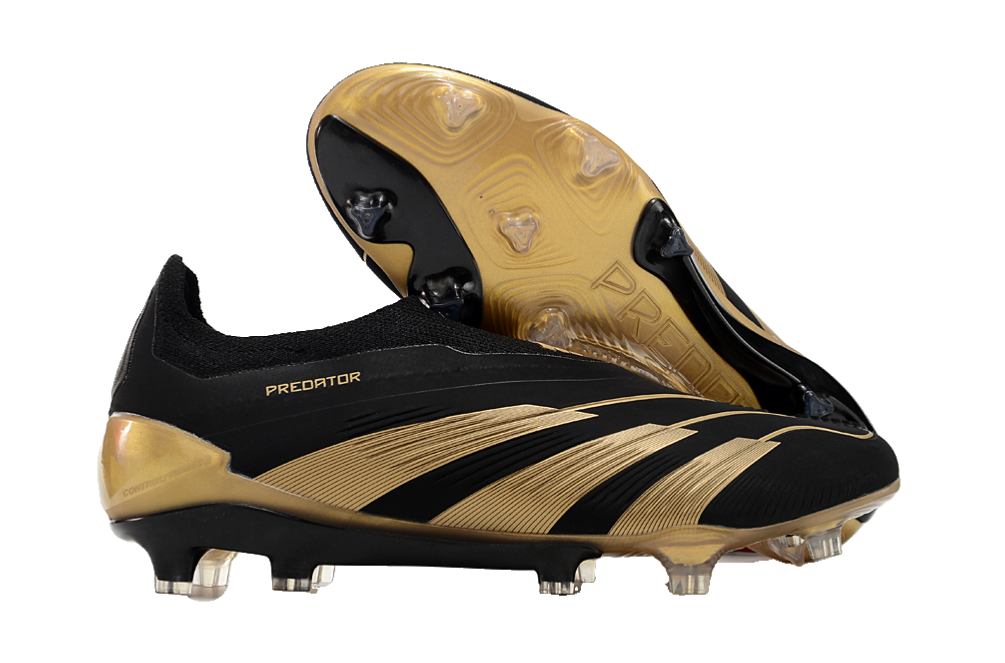 Adidas Black and Gold Predator Soccer Cleats