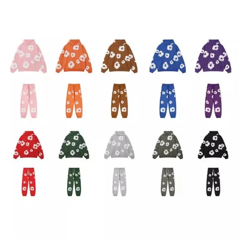 Floral Print Matching Set Sweater and Pants Combo