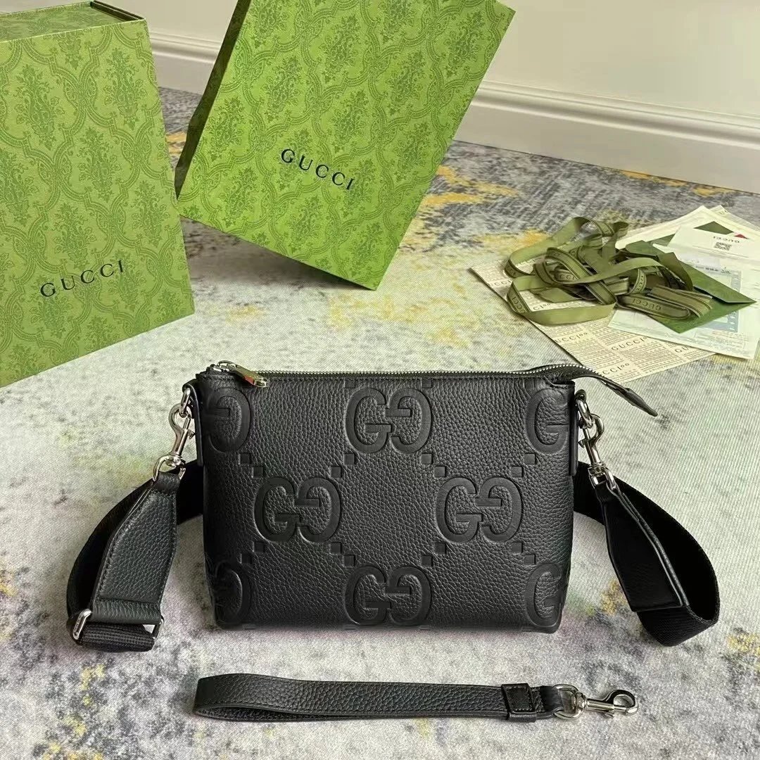 Gucci Black Leather Shoulder Bag