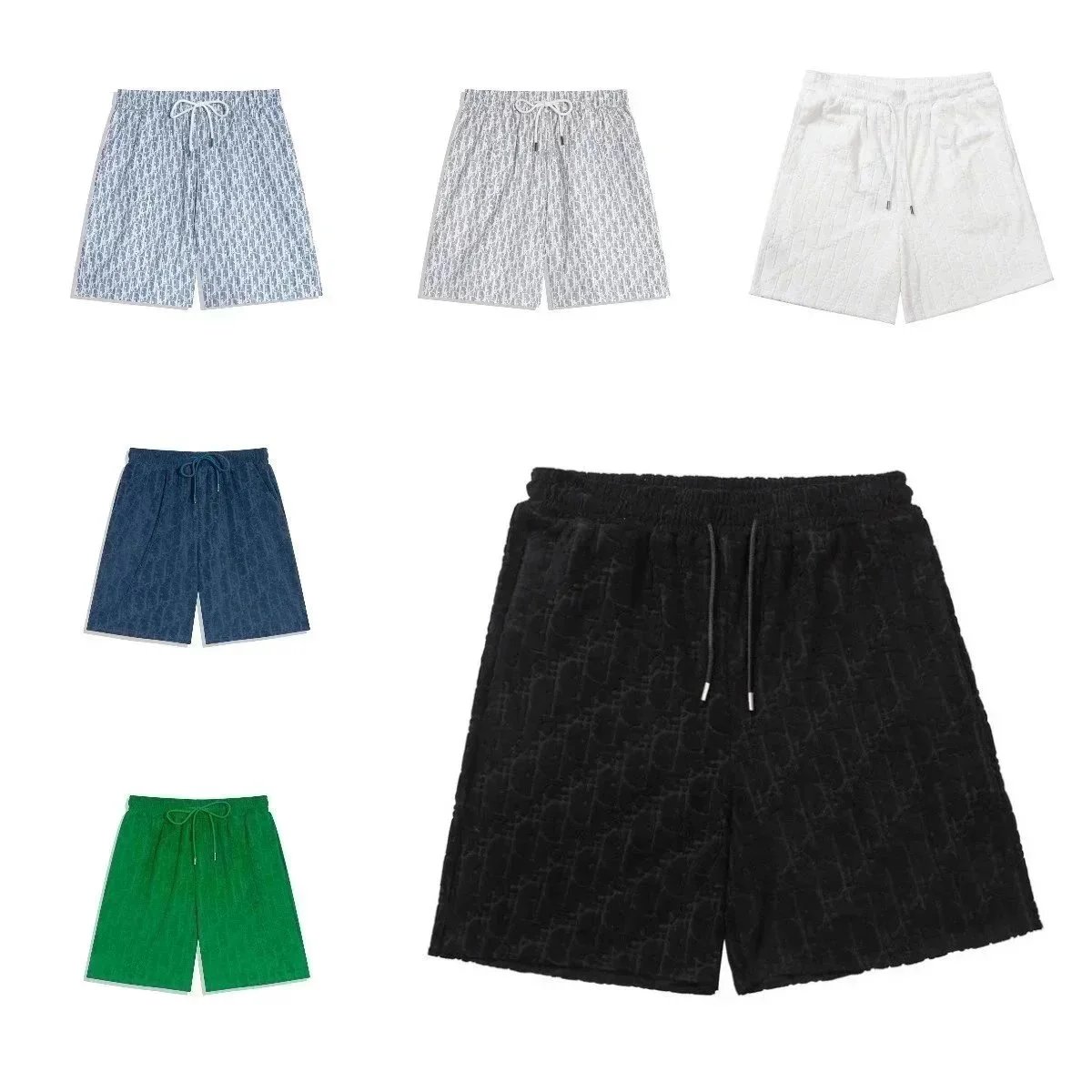 Dior Black Logo Pattern Shorts