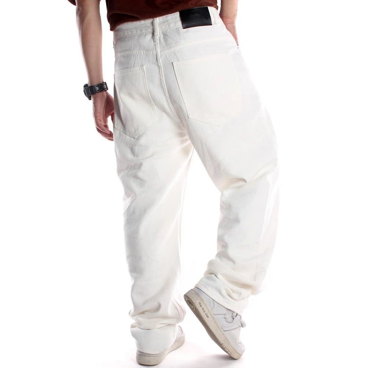 White Straight Leg Jeans