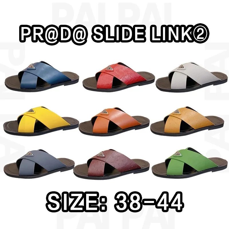 Men's Cross-Strap Slide Sandals in Various Colors