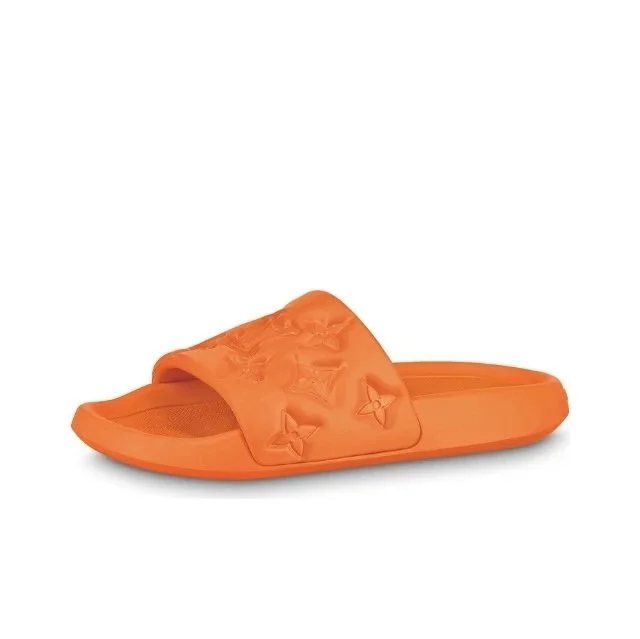 Louis Vuitton Sandals Pool slide mules with monogram strap — 1AA5NH Orange
