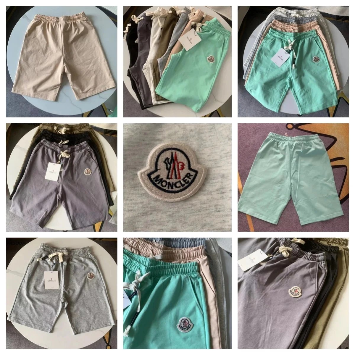 Moncler Light Blue Shorts