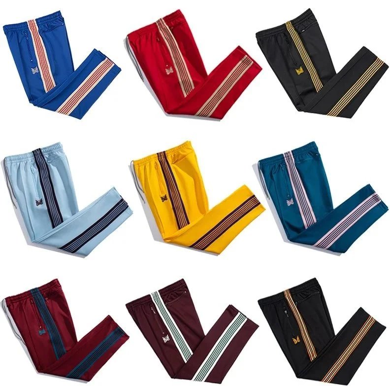 Neck & Neck Multi-Color Track Pants with Striped Sides