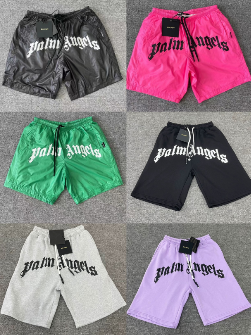 Palm Angels Black Drawstring Shorts