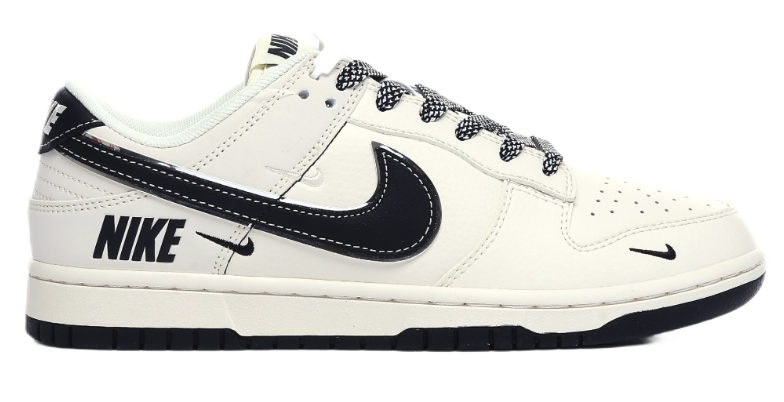 Nike x A Bathing Ape Air Jordan 1 Low 'Bapesta' Navy Beige Sneakers - 23