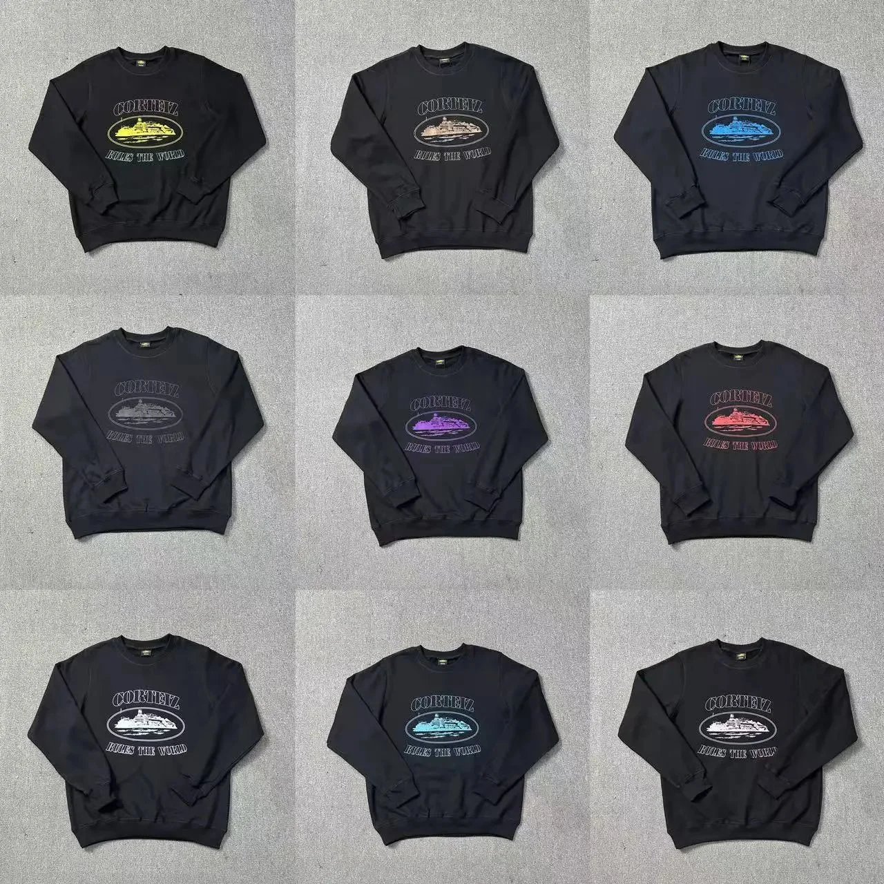 Cortez Black Crewneck Sweatshirt