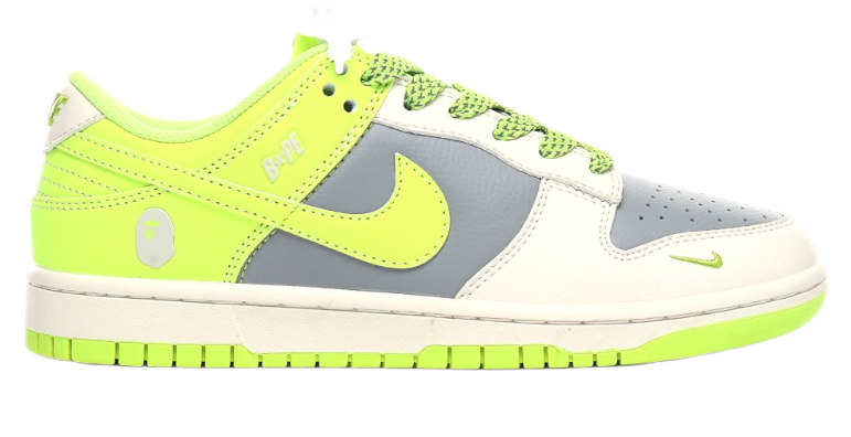 Nike x A Bathing Ape Air Jordan 1 Low 'Bapesta' Navy Beige Sneakers - 27