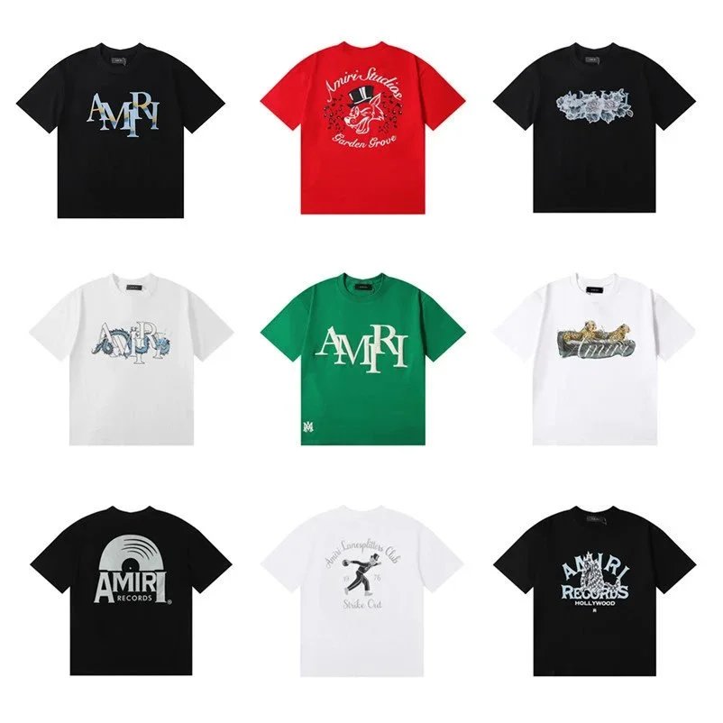 Amiri Black, Red, Green, and White Graphic T-Shirt Collection