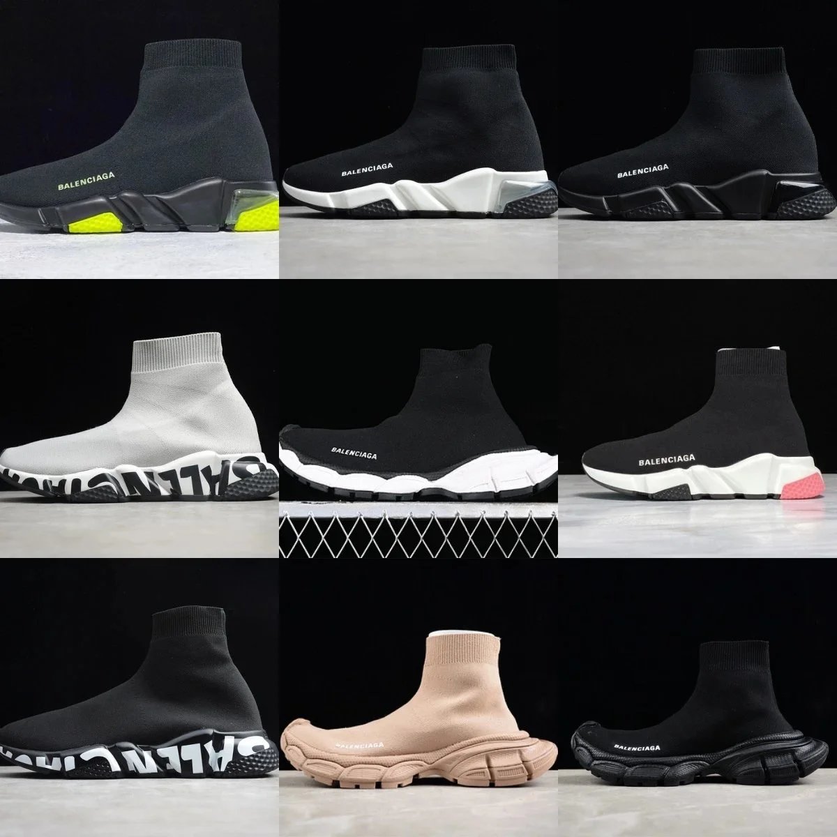 Balenciaga Black Sock Sneakers