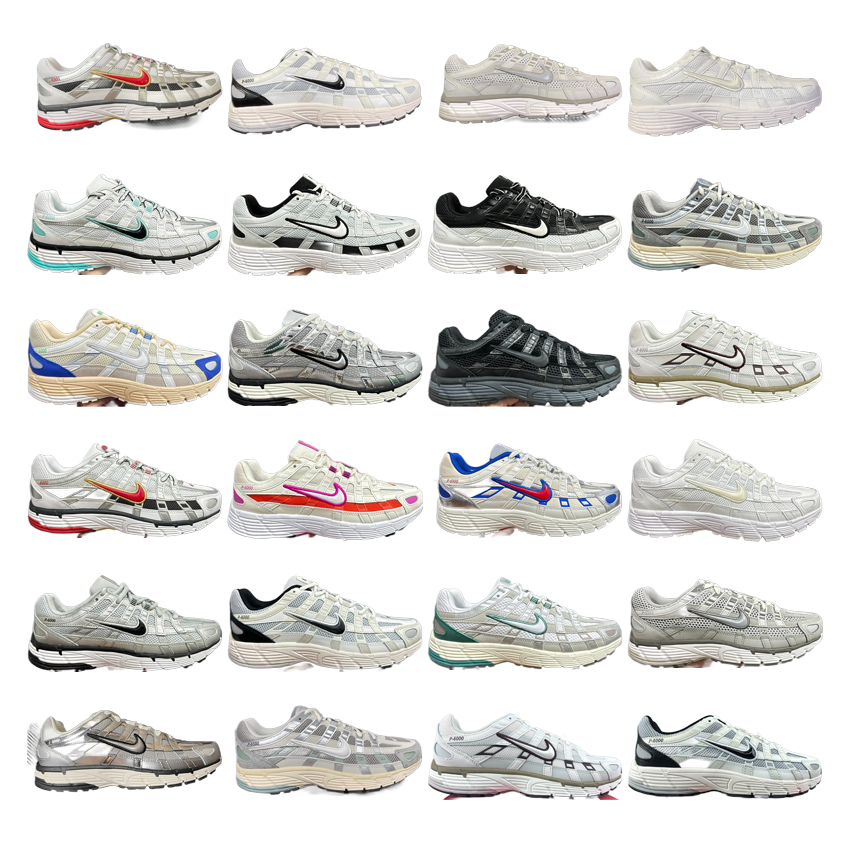 Nike White and Grey Running Sneakers