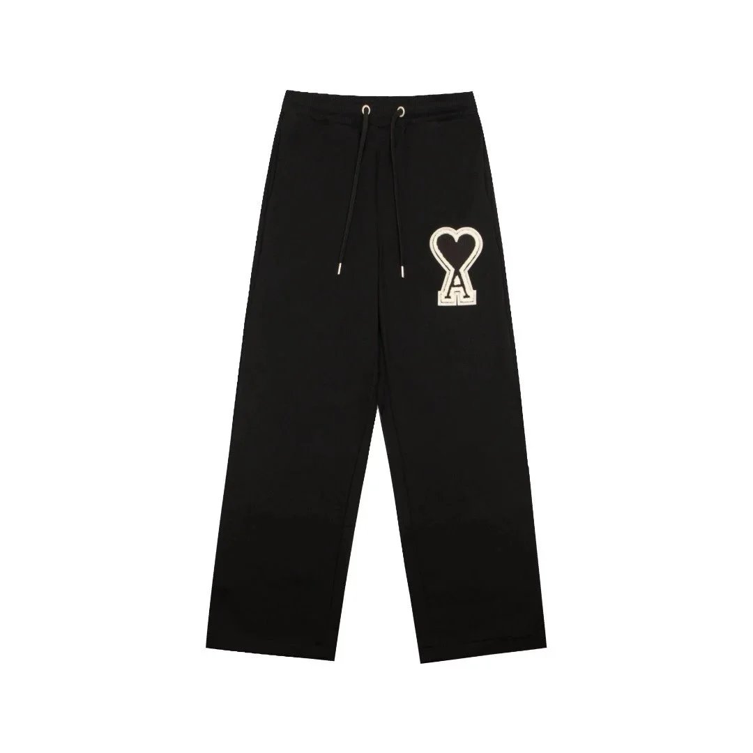 Ami Paris Black Logo Sweatpants