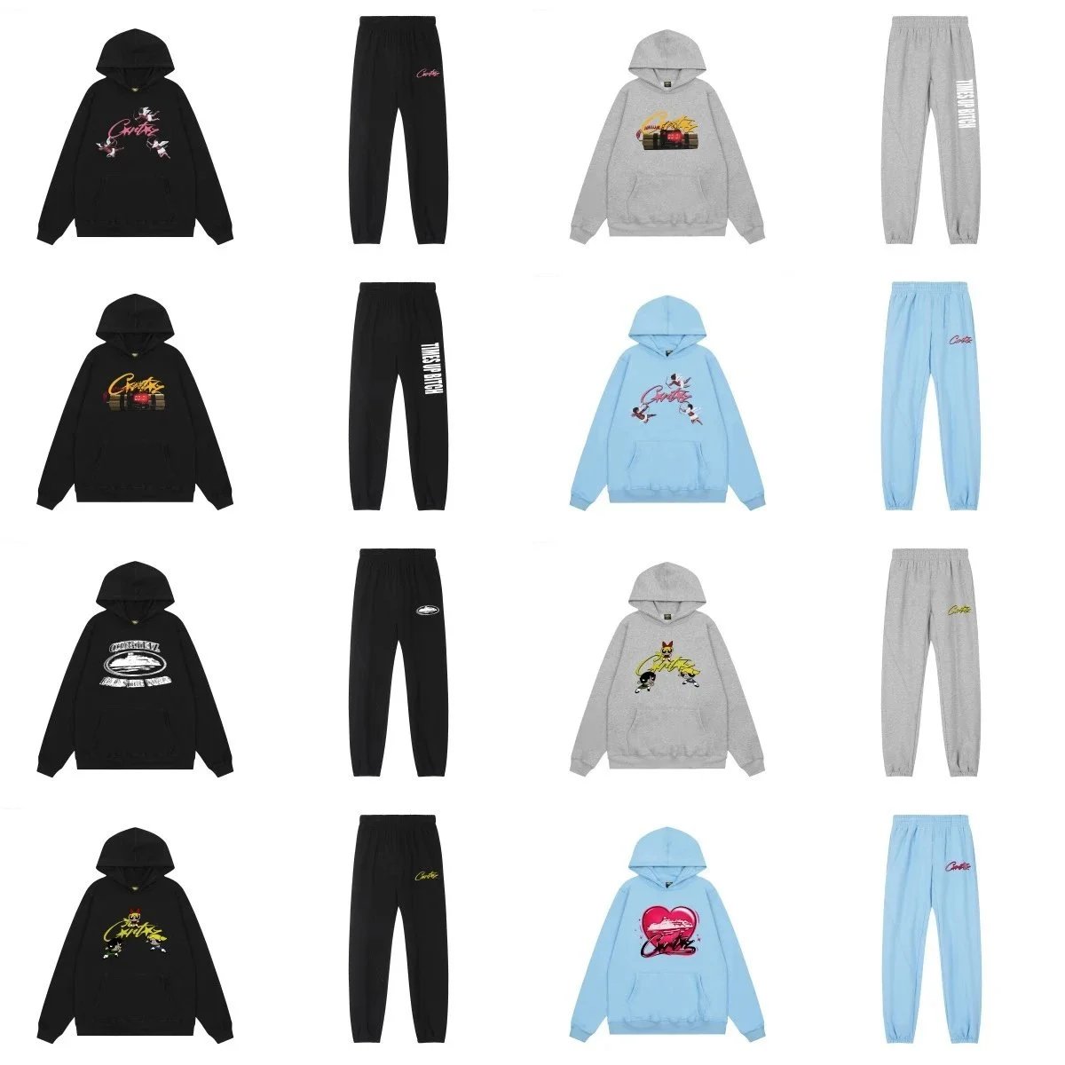 Curtis Black Hoodie and Pants Set