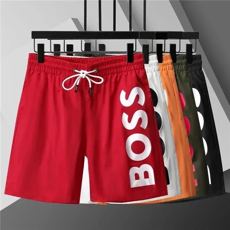 BOSS Red Drawstring Shorts
