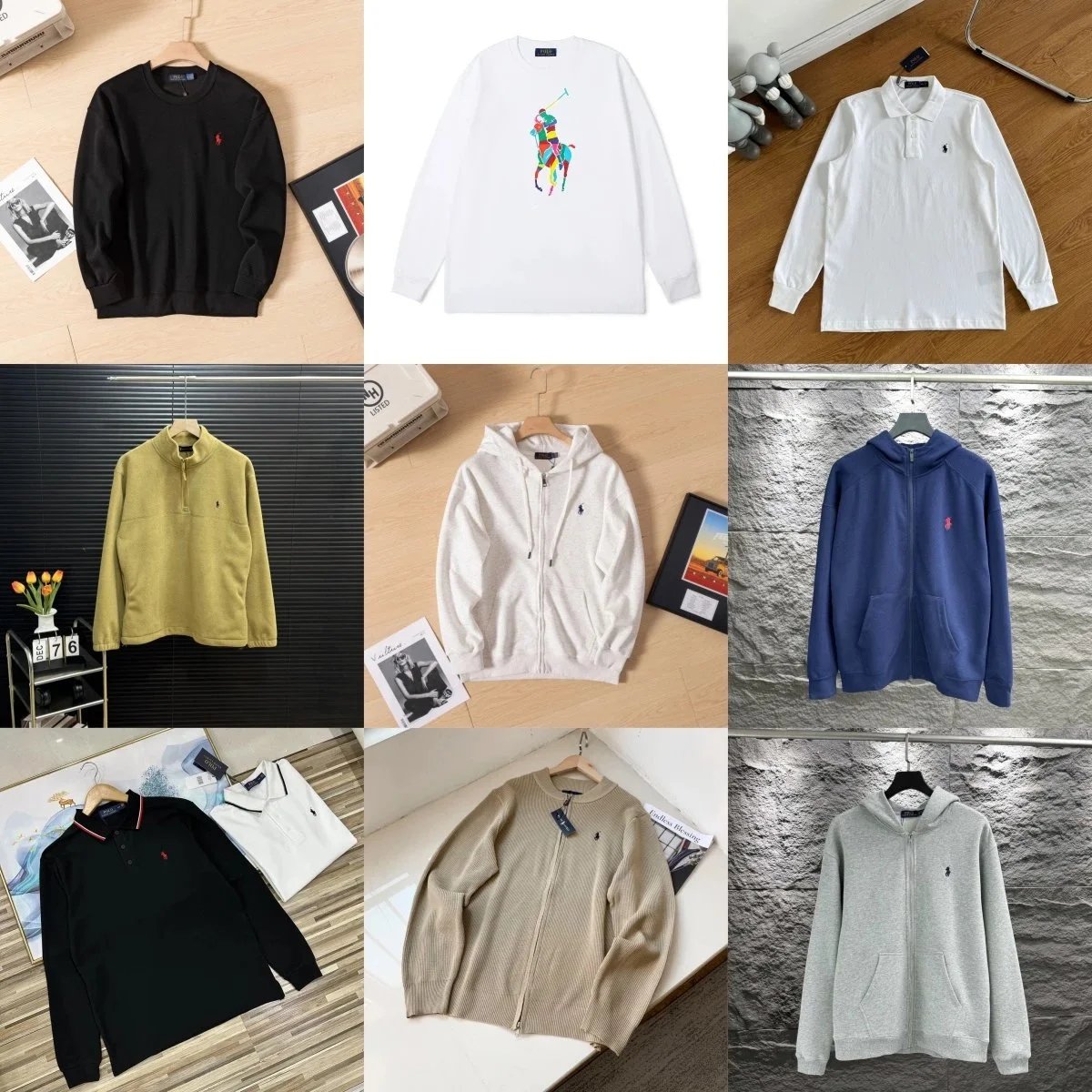 Ralph Lauren Various Long Sleeve Tops and Jackets in Different Colors