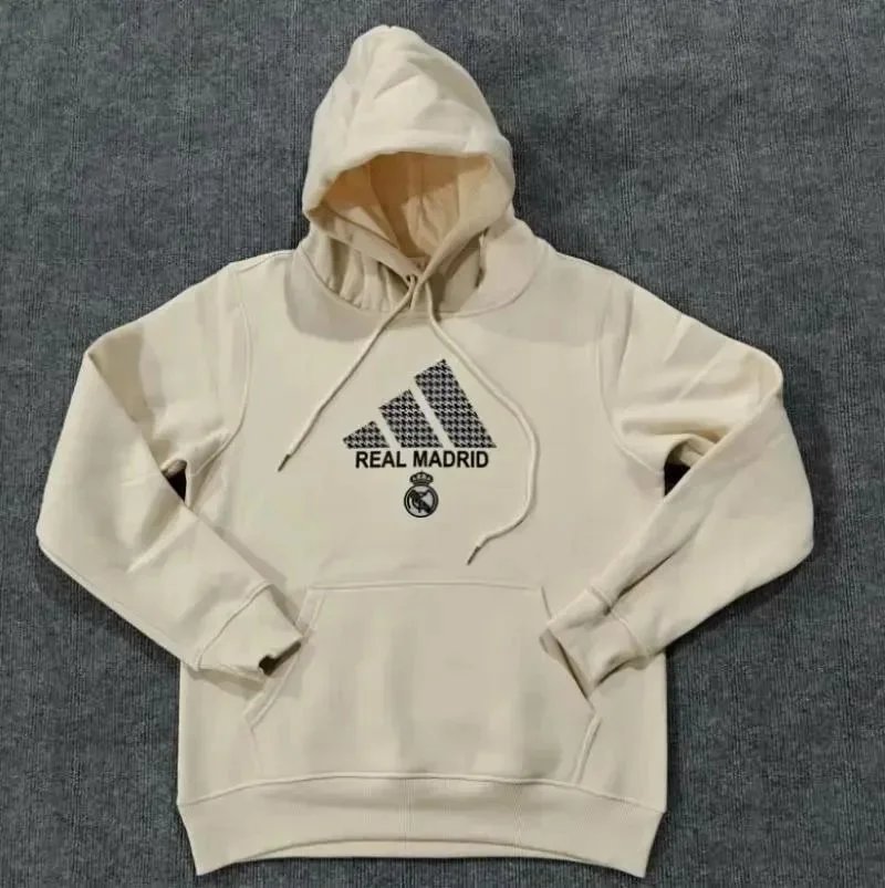 Adidas Beige Real Madrid Hoodie