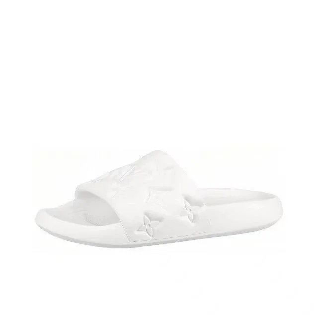 Louis Vuitton Sandals Pool slide mules with monogram strap — 1A9FK3 White