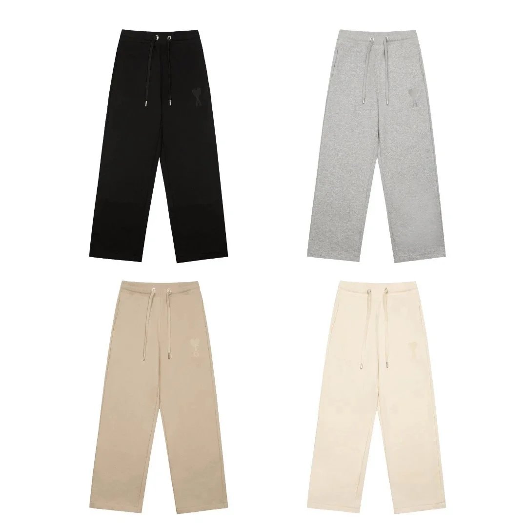 Ami Paris Black Grey Beige White Sweatpants