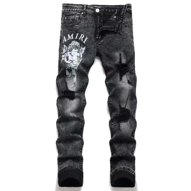 Amiri Black Distressed Jeans